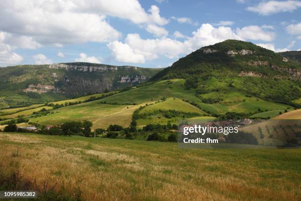 landscape in the dep. aveyron/ france - aveyron stock pictures, royalty-free photos & images