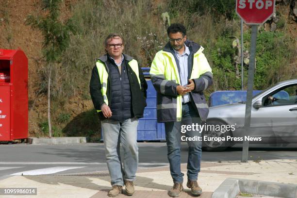 Engineer Angel Garcia, in charge of the rescue operation, talks to the press about the building of a vertical tunnel to reach toddler Julen Rosello,...