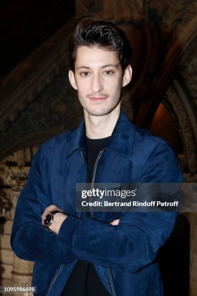 Actor Pierre Niney attends the Berluti Menswear Fall/Winter 2019-2020 show as part of Paris Fashion Week on January 18, 2019 in Paris, France.