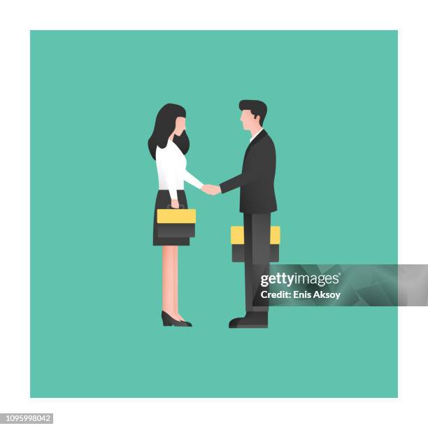 agreement icon - business handshake stock illustrations