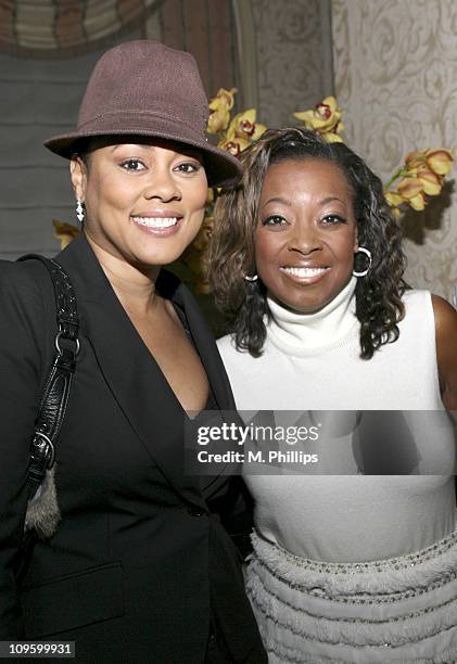 Lela Rochon Fuqua and Star Jones Reynolds during AOL Black Voices Reception - Special Guest: Star Jones at The Four Seasons Hotel in Beverly Hills,...