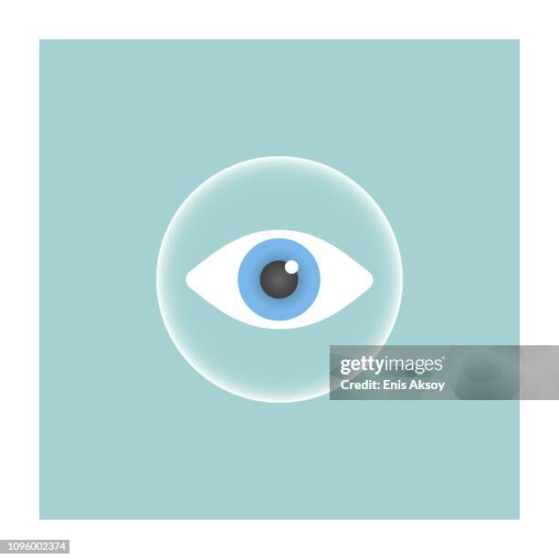 monitoring icon - digital experience security stock illustrations
