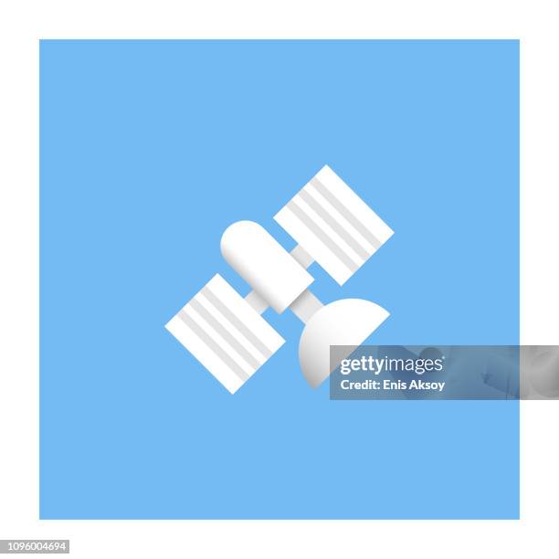 satellite icon - space ship control stock illustrations