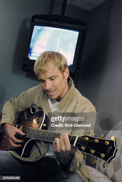 Brian Littrell during Brian Littrell Visits "Good Morning Atlanta" To Promote His Album "Welcome Home" - May 2, 2006 at FOX 5 Studios in Atlanta,...