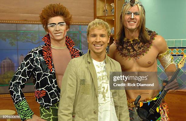 Geddy Pavlouich and Jared Burnett of Cirque Dreams with Brian Littrell