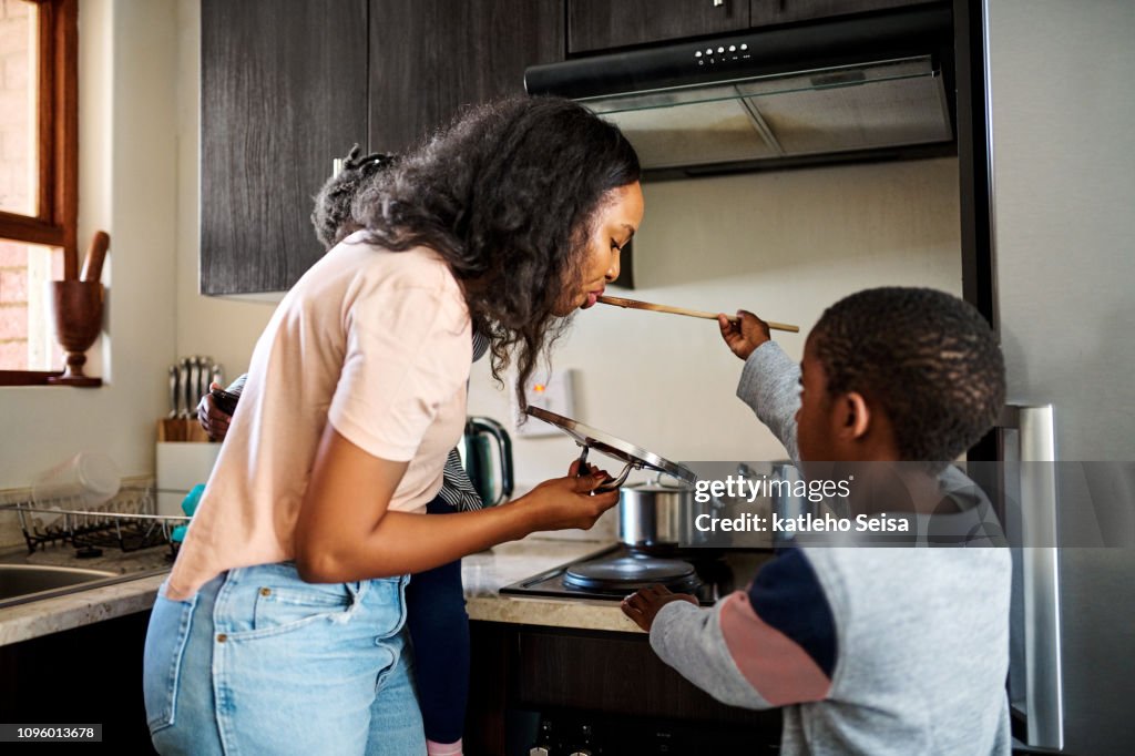 Mamá consigue el primer gusto