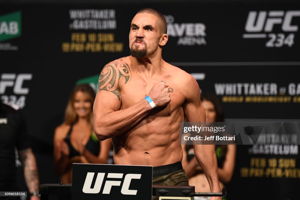 UFC 234: Weigh-ins