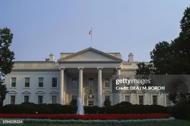 North Facade of the White House by James Hoban , Washington DC, District of Columbia, United States of America, 19th century.