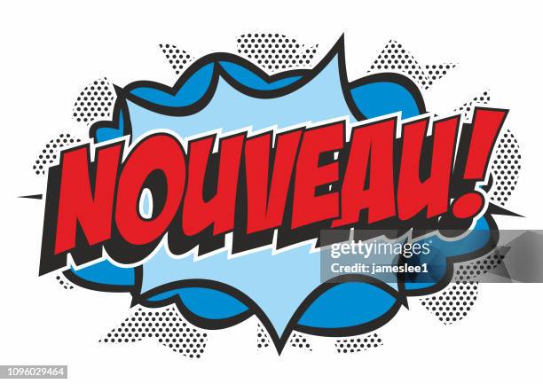 illustrations, cliparts, dessins animés et icônes de style pop art « nouveau » - nouveauté