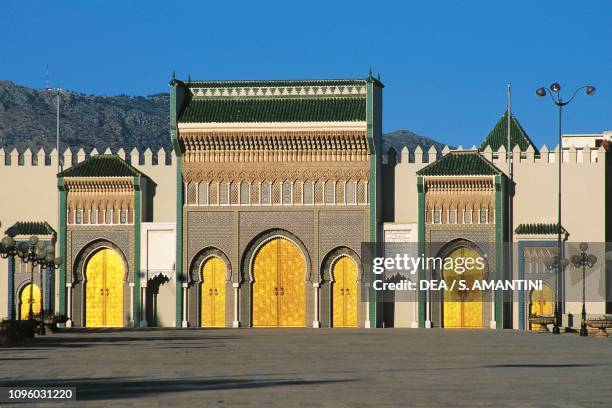 Entrance to the Royal Palace, Fez el-Bali, medina of Fez , Morocco, 17th century.