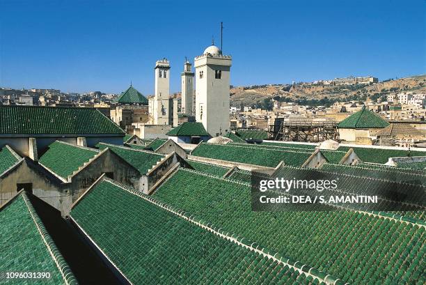 University of al-Qarawiyyin medina of Fez . Morocco, 9th century.