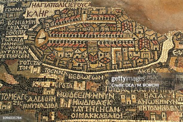 128 Madaba Mosaic Map Stock Photos, HighRes Pictures, and Images