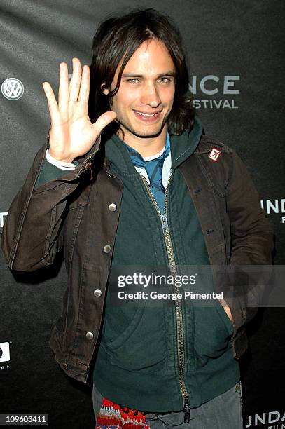 Gael Garcia Bernal during 2006 Sundance Film Festival - "The Science Of Sleep" Premiere at Eccles in Park City, Utah, United States.