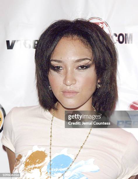 Naima Mora during House of AllHipHop Fashion Show - Arrivals and Show at QUO in New York City, New York, United States.