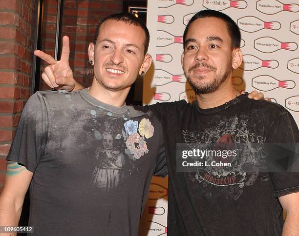 Chester Bennington and Mike Shinoda of Linkin Park