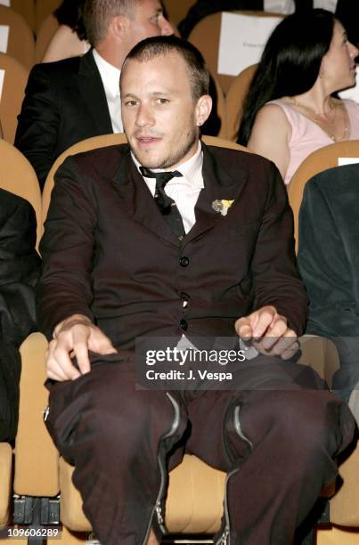 Heath Ledger during 2005 Venice Film Festival - "Brokeback Mountain" Premiere - Inside at Palazzo del Cinema in Venice Lido, Italy.