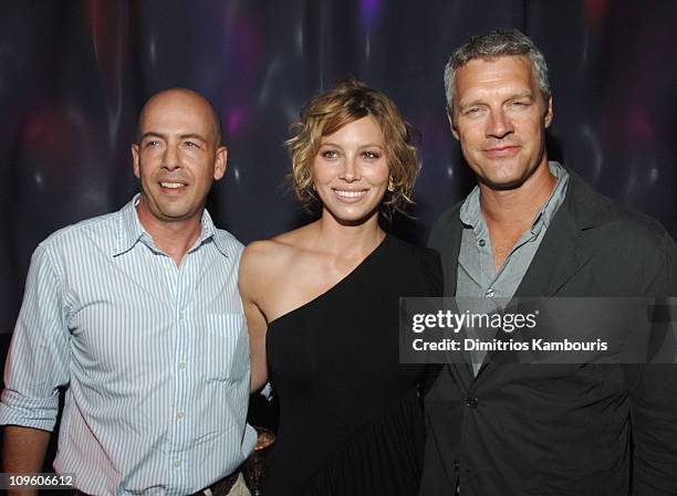 Bob Yari, producer, Jessica Biel and Neil Burger, director