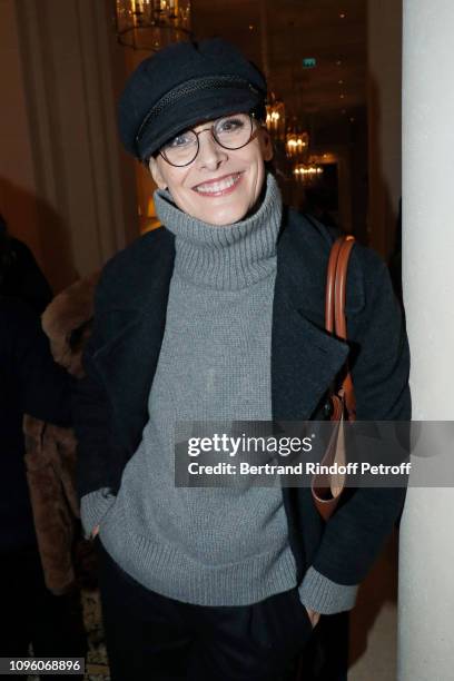 Ines de la Fressange attends the Weill Menswear Fall/Winter 2019-2020 show as part of Paris Fashion Week on January 18, 2019 in Paris, France.