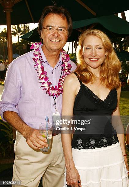 Bob Clasen and Patricia Clarkson during 2006 Maui Film Festival - Opening Night Twilight Reception at Fairmont KeaLani Hotel in Maui, Hawaii, United...