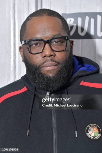 Rapper Killer Mike visits Build to discuss his series "Trigger Warning with Killer Mike" at Build Studio on January 18, 2019 in New York City.