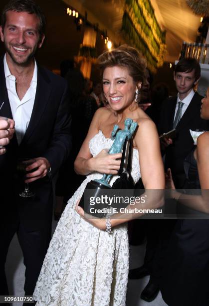 Bradley Cooper, Jennifer Esposito and D.J. Qualls during 12th Annual Screen Actors Guild Awards Official After Party hosted by People Magazine and...