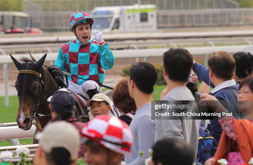 Race 7, Energetic Class, ridden by Leonardo Salles, won the class 4 over 1400m at Sha Tin. 06MAR16