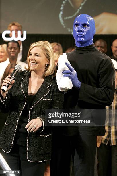 Dawn Ostroff, CW President of Entertainment and the Blue Man Group