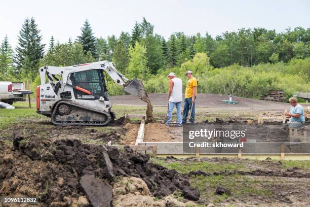 residential construction site - stakes in the sand stock pictures, royalty-free photos & images