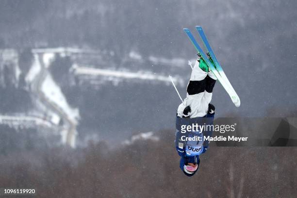 Jakara Anthony of Australia competes in the Women's Moguls Final during the FIS Freestyle Ski World Cup 2019 at Whiteface Mountain on January 18,...