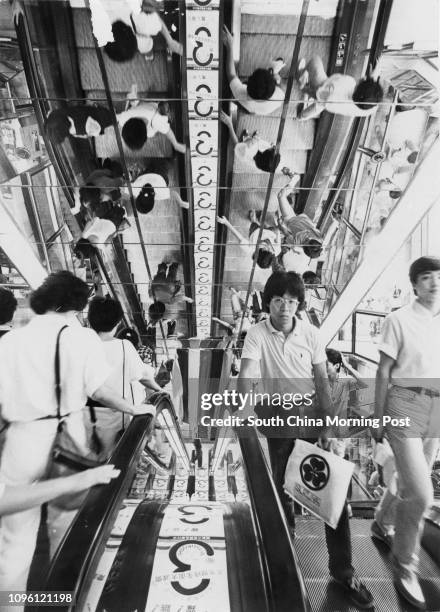 Big sale at Mitsukoshi, Causeway Bay. 27AUG84