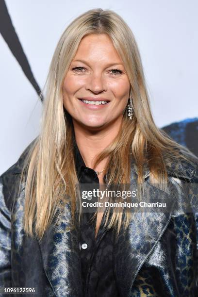 Kate Moss attends the Dior Homme Menswear Fall/Winter 2019-2020 show as part of Paris Fashion Week on January 18, 2019 in Paris, France.