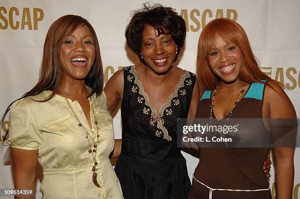 Erica Campbell of Mary Mary, Jeanie Weems and Tina Campbell of Mary Mary