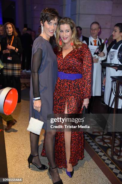 Julia Bremermann, Alexa Maria Surholt during the Blue Hour Party hosted by ARD during the 69th Berlinale International Film Festival at Haus der...