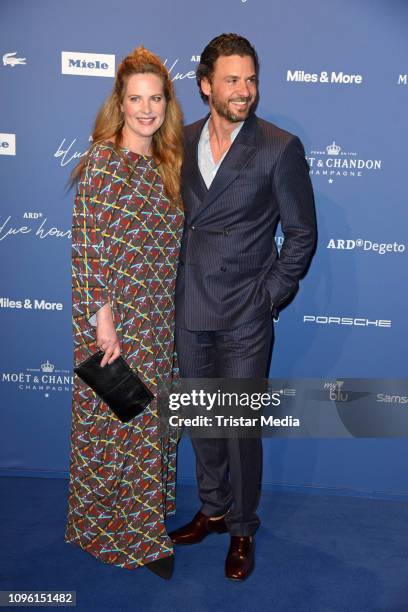 Diana Amft, Stephan Luca during the Blue Hour Party hosted by ARD during the 69th Berlinale International Film Festival at Haus der Kommunikation on...