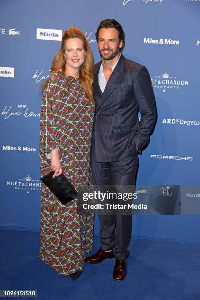 Diana Amft, Stephan Luca during the Blue Hour Party hosted by ARD during the 69th Berlinale International Film Festival at Haus der Kommunikation on...