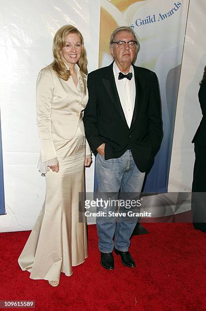 Diana Ossana and Larry McMurtry during 2006 Writers Guild Awards - Arrivals at Hollywood Palladium in Hollywood, California, United States.