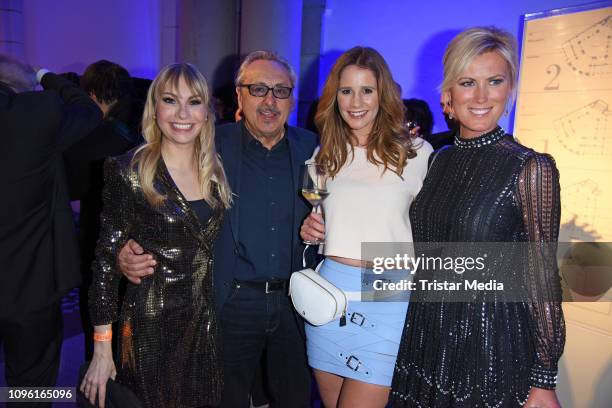 Susanne Klehn, Wolfgang Stumph, Mareile Hoeppner and Kamilla Senjo during the Blue Hour Party hosted by ARD during the 69th Berlinale International...