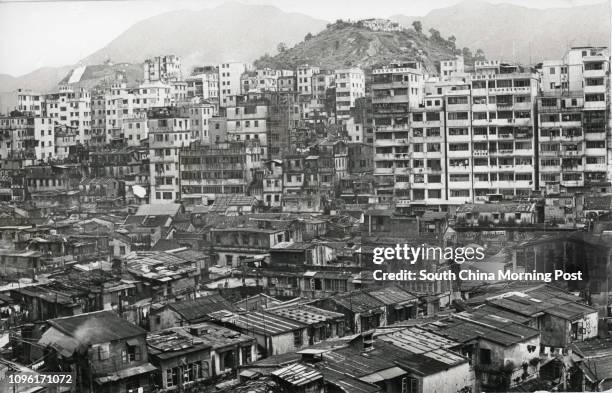 Glimpse of Kowloon Walled City . 28JUN70