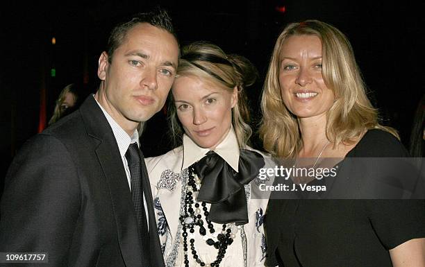 Sean Ellis, Daphne Guinness and Lene Bausager during 2006 Weinstein Company Pre-Oscar Party - Red Carpet and Inside at Pacific Design Center in Los...