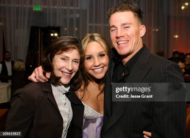 Lauren Shuler Donner, producer, Amanda Bynam and Channing Tatum