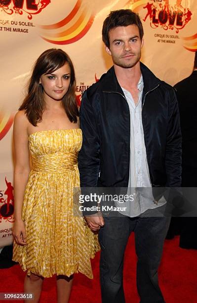 Rachael Leigh Cook and Daniel Gillies during "LOVE": Cirque du Soleil Celebrates the Musical Legacy of The Beatles - Red Carpet at The Mirage Hotel...