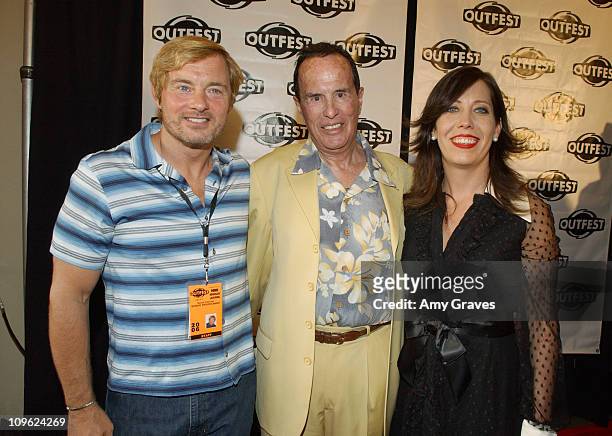David Courier, Kenneth Anger and Kirsten Schaffer during 2006 Outfest Film Festival Opening Night Gala Screening of "Puccini for Beginners" at...