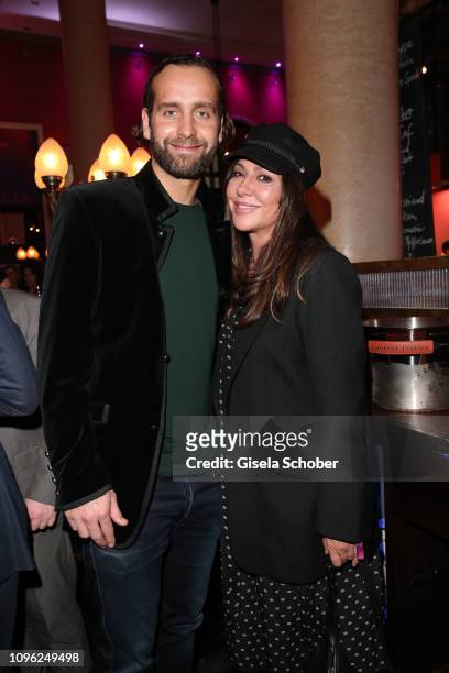 Simone Thomalla and Silvio Heinevetter during the BUNTE & BMW Festival Night at Restaurant Gendarmerie during the 69th Berlinale Filmfestival on...
