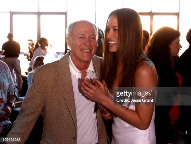 Frank Marshall, director and Moon Bloodgood during "Eight Below" World Premiere - After Party at The Highlands in Los Angeles, California, United...