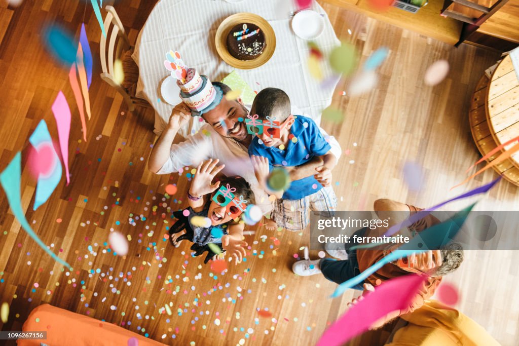 Family Celebrating a Birthday