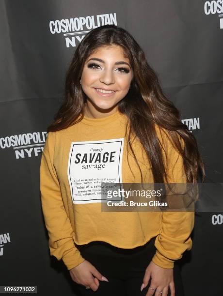 Milania Giudice poses at the Cosmopolitan New York Fashon Week #Eye Candy event After Party at Planet Hollywood Times Square on February 8, 2019 in...