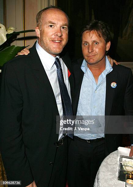 Cassian Elwes and Emilio Estevez, director during The 63rd International Venice Film Festival - "Bobby" After Party at Luna Hotel Baglioni in Venice,...