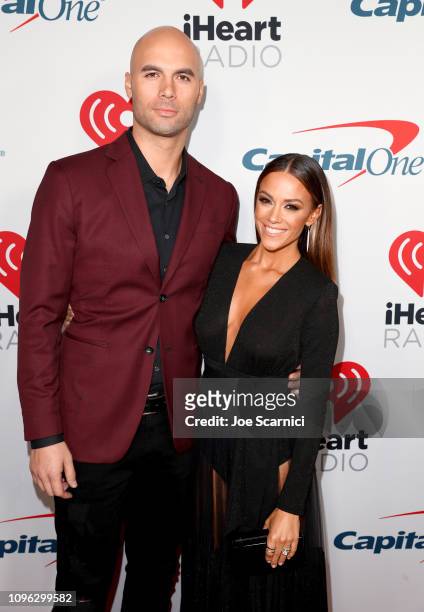 Mike Caussin and Jana Kramer arrive at the 2019 iHeartRadio Podcast Awards Presented by Capital One at the iHeartRadio Theater LA on January 18, 2019...