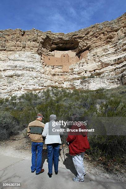 An scenic view of the Montezuma Castle as photographed on February 6,2011 in Sedona, Arizona.