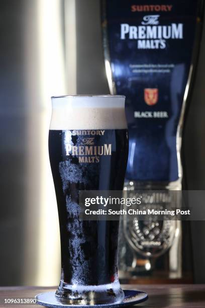 Suntory Premium Malt black beer, at Master House, 12 Lan Kwai Fong, Central, Hong Kong on August 15, 2016.15AUG16 [BAR REVIEW FEATURES] SCMP / K. Y....